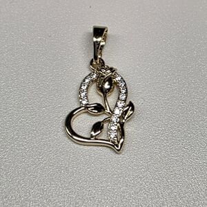 Heart Rose Pendant